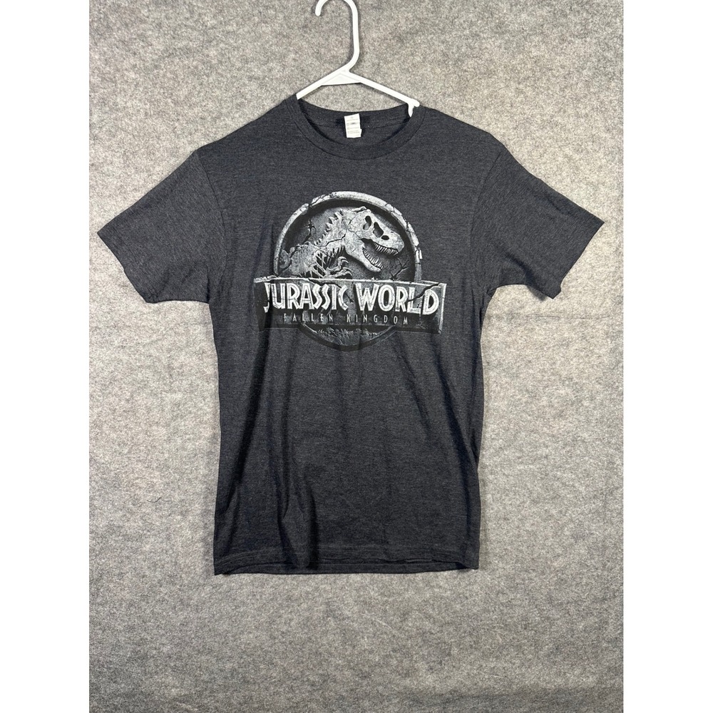 Jurassic World Fallen Kingdom Gray T-Shirt Kids Small Dinosaur Movie Tee